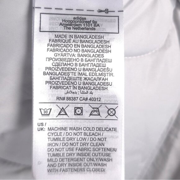 NWT Adidas Nuganic Light Insulation Jacket Vest Gray Black Oversized SMALL - Picture 15 of 16